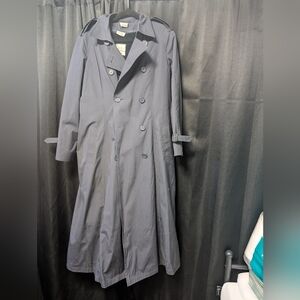 Miliyary Issue Women's Navy Trench Rain Coat